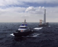3D animation of Crowley wind turbine elements transport